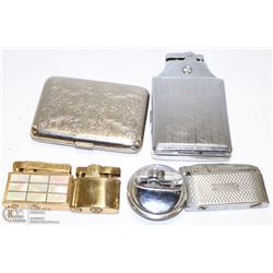 COLLECTION OF CIGARETTE CASES & LIGHTERS