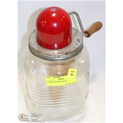 ANTIQUE BUTTER CHURN.