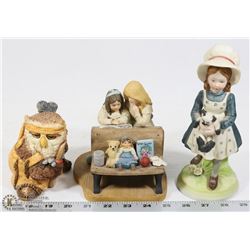 LOT OF 3 PORCELAIN FIGURINES
