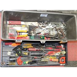 LARGE TOOL BOX GREY YELLOW HANDLE