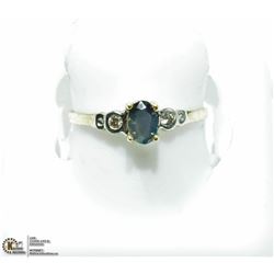 4) 14K YELLOW GOLD ALEXANDRITE & DIAMOND RING