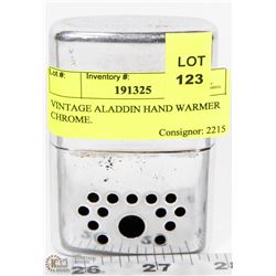 VINTAGE ALADDIN HAND WARMER CHROME.