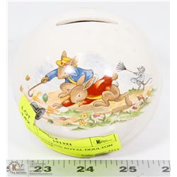 1936 BUNNYKINS ROYAL DOULTON PIGGY BANK.