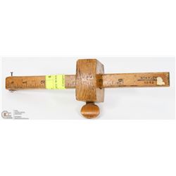 NO 62 STANLEY VINTAGE WOOD RULER.