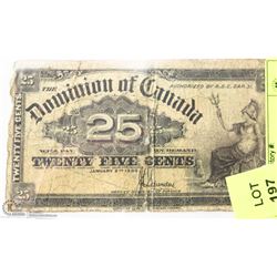 1900 CANADIAN SHIN PLASTER