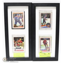 SET OF 4 VINTAGE WOOD FRAMED