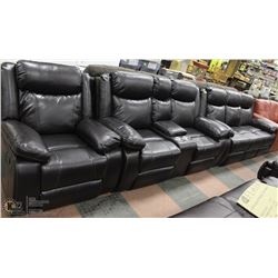 NEW SALEM 84" RECLINING SOFA ,  61" LOVESEAT AND