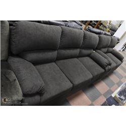 NEW GREY/GREEN TONE  "ARCHLEY" CLOTH  83" SOFA  &