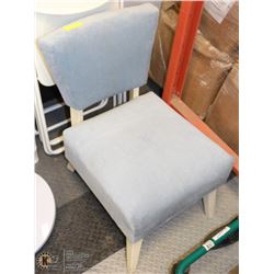 SMALL BLUE FABRIC CHAIR