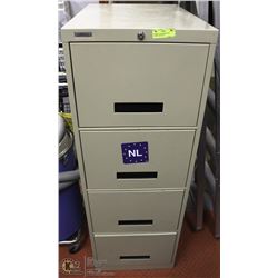 ADMIRAL 4 DRAWER FILING CABINET WITH KEY