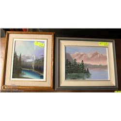PAIR OF FRAMED ESTATE PICTURES