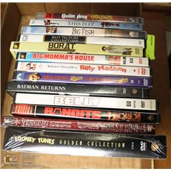 BOX WITH BLU-RAYS ,DVD'S, GAMES AND MORE