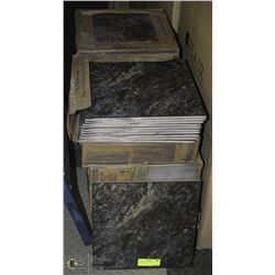 10 BOXES OF 12X12 TILE GAMA BLUE, 11 TILES PER BOX