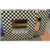 Image 1 : 2 CHECKERED STYLE SALON MIRRORS