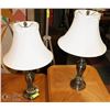 Image 1 : PAIR OF METAL TABLE LAMPS