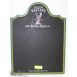 ALEXANDER KEITHS PUB STYLE CHALKBOARD  24"X18"