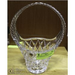24% HAND CUT CRYSTAL BASKET.