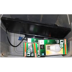 TOTE WITH ACER MONITOR AND 4 NEW LED 40WATT