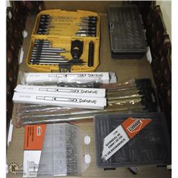 LARGE FLAT OF BITS AND DRIVERS INCL. NEW