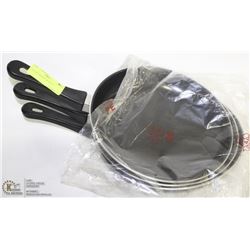 LOT OF 3 FRYING PANS 10"