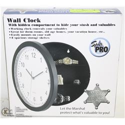 WALL CLOCK WITH HIDDEN COMPARTMENT