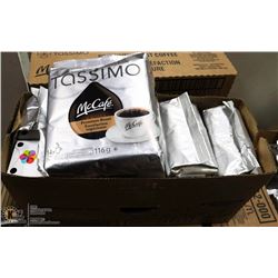 CASE WITH 5 BAGS OF MCCAFE PREMIUM ROAST TASSIMO