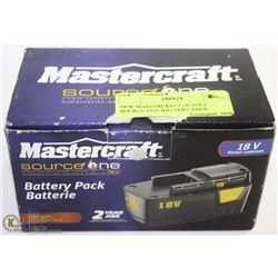 NEW MASTERCRAFT 18 VOLT SOURCE ONE BATTERY PACK