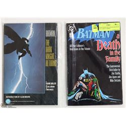 DARK KNIGHT RETURNS & DEATH IN THE FAMILY COMICS