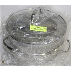 NEW 2 LEVEL STAINLESS POT WITH STEAMING & FONDUE