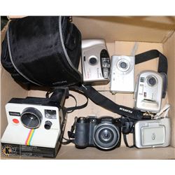 FLAT OF ASSORTED CAMERAS