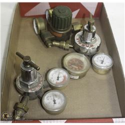 LOT OF 3 WELDING REGULATORS
