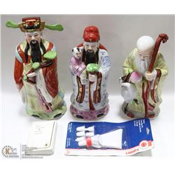 LOT OF 3 FIGURES INCL LIFE, MONEY AND