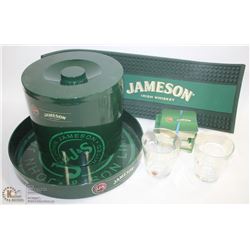 JAMESON BAR GIFT SET INCL . ICE BUCKET, TRAY, BAR