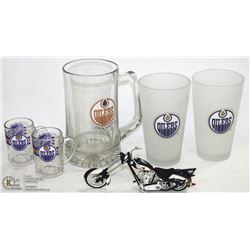 ESTATE LOT OF EDMONTON OILERS MUGS, DIE CAST &