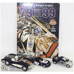 LOT OF EDMONTON OILERS INCL 79-99 HARD COVER BOOK,