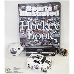 LOT OF EDMONTON OILERS INCL SPORTS ILLUSTRATED