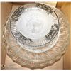 Image 1 : 2) LOT OF 5 ASSORTED CRYSTAL BOWLS.