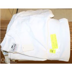 LOT OF 9 PLAIN WHITE KIDS SIZE S-L SHIRTS