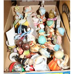8) ASSORTMENT OF MEDIUM SIZE ORNAMENTS MADE IN
