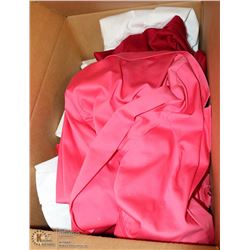 LARGE BOX OF LADIES SIZE 2XL CLOTHING