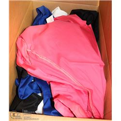 LARGE BOX OF LADIES SIZE 3XL CLOTHING