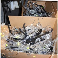 2 BOXES OF ASSORTED HANGERS