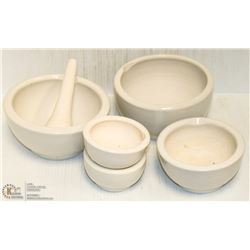 SPICE CRUSHER SET MORTARS AND PESTLE