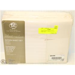 NEW DOUBLE STRIPED SATEEN SHEET SET.