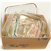 Image 1 : BOX OF PYREX BAKING DISHES.