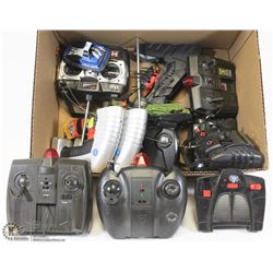 FLAT OF RC CONTROLLERS AND 4 RC UNITS