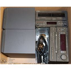 SONY BOOKSHELF STEREO WITH TAPE DECK & CD PLAYER.