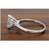 Image 9 : Platinum 1.06ct Pear Shaped Diamond Ring