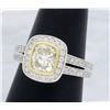 Image 6 : 18KT Two Tone Gold 1.19ctw Diamond Ring