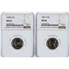 Image 1 : 1938 and 1951 Jefferson Nickels NGC MS66